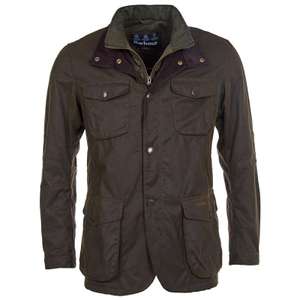 Barbour Men's Ogston Waxed Jacket - Olive Free delivery £189 at allweathers