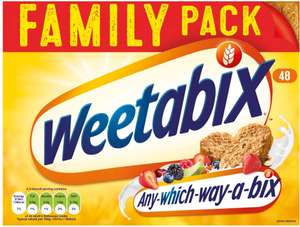 Weetabix 48’s only £2.50 at Spar