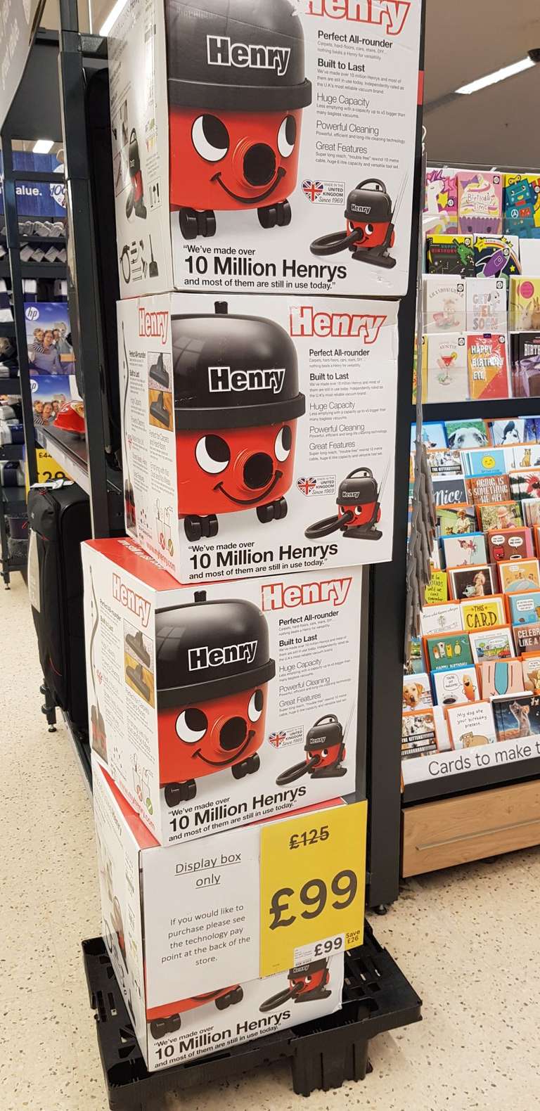 Henry the Hoover. 99 Pounds @ Tesco 