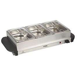 Cooks Professional Three Section Buffet Warmer down to £19.99 (free c&c) @ Robert Dyas
