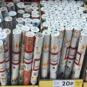 20p Tesco Christmas wrapping paper