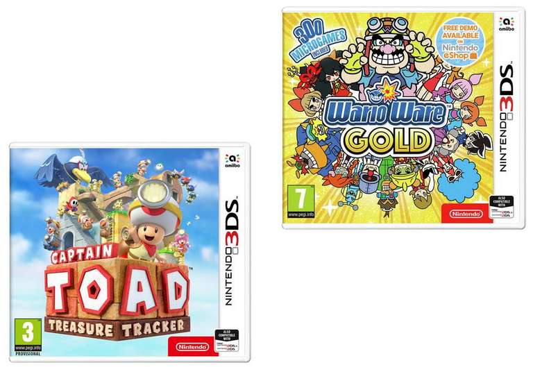 Captain Toad Treasure Tracker 3DS for £12.99 or WarioWare Gold Nintendo 3DS for £5.99 @ Argos