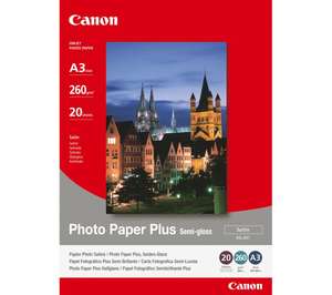 CANON SG-201 A3 Semi-Gloss Photo Paper - 20 Sheets £19.97 @ Currys