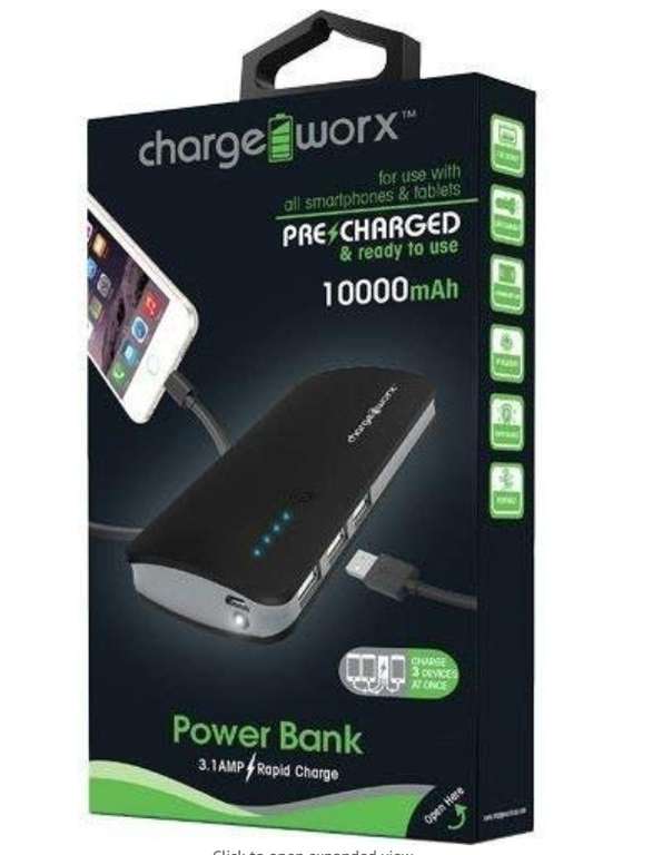 3 port 10,000 mah with Samsung cells. Li-polymer powerbank £6.36 Dispatched from and sold by Hale Communications Amazon