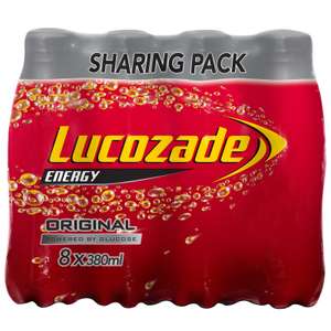Lucozade Original or Orange 8 pack 380ml £2.50 Centra