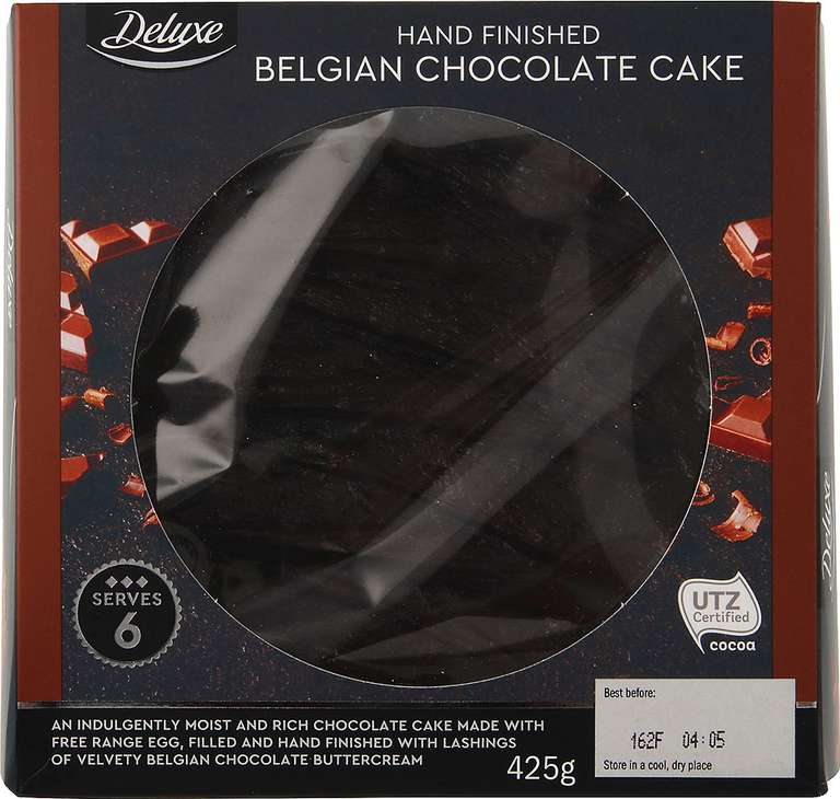 Lidl Deluxe Hand Finished Belgian Chocolate Cake/ Carrot Cake - £1.15 Enfield