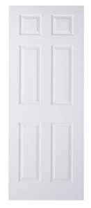 Wickes Woburn White Grained Moulded 6 Panel Internal Door £23 - free Click & Collect from store