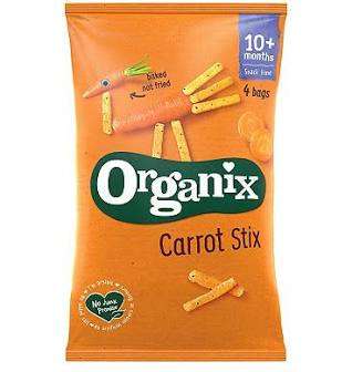 Organix Carrot Stix / Noughts & Crosses / Cheese & Herbs Puffs 4x15gm £1.00 @ Sainsbury's