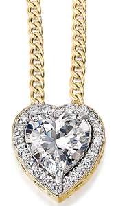 Heart Pendant Necklace - £69 @ Tru Diamonds
