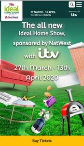FREE Ideal Home Show Tickets