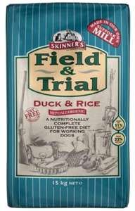 Buy One Get One Half Price on Selected Skinner's Field & Trial 15kg Dry Dog Food- Prices from £26.97 with Delivery @ Fetch