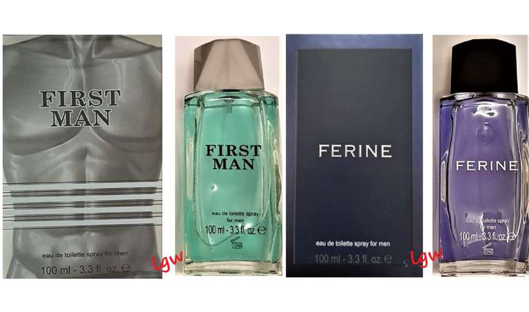 Ferine (Sauvage-alike) And First Man (JPG Le Male-alike) 100ml EDT £1 In Store @ Poundland