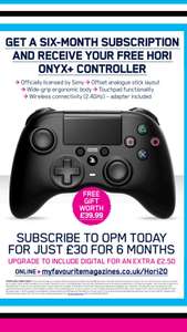 Hori Onyx Plus Controller plus 6 months PlayStation Magazine £30 My Favourite Magazines