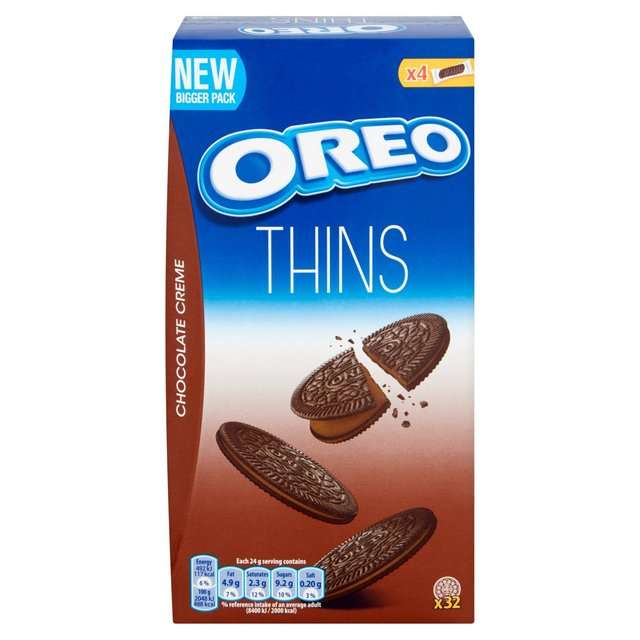 Oreo Thins Chocolate 192g - 2 For £1 Or 60p Each @ Heron Foods Kingston Upon Hull