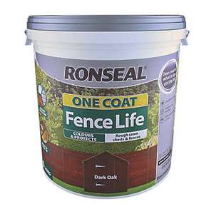 Ronseal One Coat Fence Life 9LTR all colours .... 2 Tubs for £18