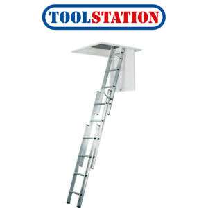 Werner Aluminium Loft Ladder 3 Section - £49.98 delivered with code @ Toolstation eBay