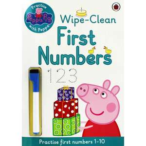 Peppa Pig wipe clean First Numbers... Free click and collect £3 @ The works