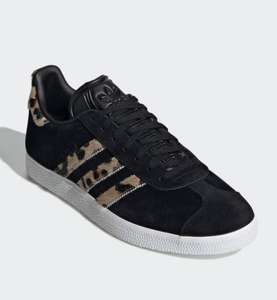 Adidas Gazelle with Leopard (pony) fur stripes £39.18 + £3.99 with code at Adidas Shop