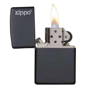 Zippo 218ZL Classic Windproof ZIPPO Lighter with Logo Black Matte Regular, £12.99 at Picstop