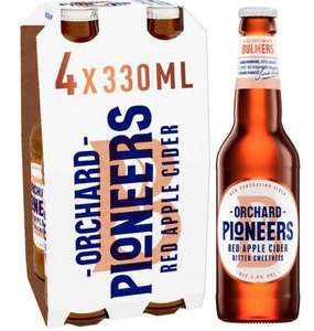 Bulmers Orchard Pioneers Red Apple Cider 5% (4 x 330ml bottles) £1.49 instore @ Home Bargains in AUL