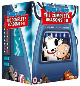 Family Guy: Seasons 1-11 DVD (2011) Seth MacFarlane cert 15 31 discs Very Good Condition £8.15 at musicmagpie eBay