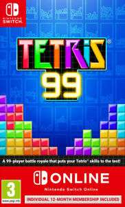 Tetris 99 + 12 Month Nintendo Switch Online (Switch) New £17.95 @ Gamecollection Ebay