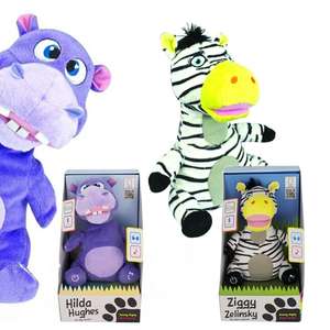Icandy Hilda Hughes Hippo Safari Party Dancing Bluetooth Cuddly Speaker £4.49 / Ziggy Zeleski £4.99 + Both Have Free Delivery @ Box