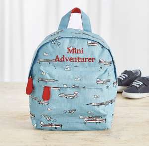 Personalised British Airways Aeroplane Print Mini Backpack £12.50 @ My 1st Years (£3.95 P&P)