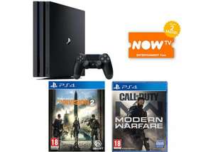 PS4 Pro 1TB + Call of Duty: Modern Warfare + The Division 2 + NOW TV 2 months £364.98 Delivered @ GAME