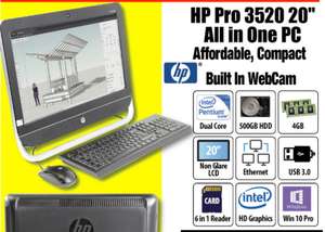 Refurbished - Grade A2 - HP Pro 3520 20" All in One PC - £176.94 delivered by Morgan Computers