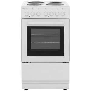 Electra SE50W 50cm Electric Cooker with Solid Plate Hob - White - A Rated £159 delivered at AO