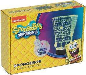 Nickleodeon Spongebob 3D Effect Mood Light, Multi-Colour - £8.79 @ imagifts4u-uk / eBay