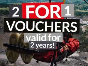2 for 1 tickets at all Zipworld attractions at Zip World