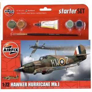 Airfix starter kit - Hurricane £9.99 (+£4.49 non prime) @ Amazon