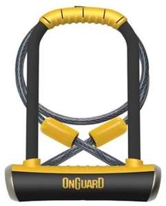 OnGuard Pitbull DT Shackle U-Lock (Gold Sold Secure) + Additional Cable £23.99 @ Tredz