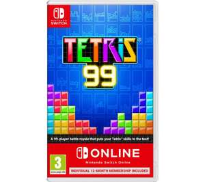 [Nintendo Switch] Tetris 99 + 12 Months NSO + 6 Months Spotify (New Accounts) - £18.99 delivered @ Currys