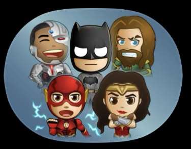 Justice League iOS stickers. Free at the Apple App Store