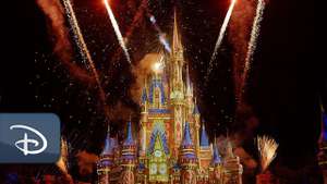 Disney World Florida Cinderella Castle Virtual Fireworks