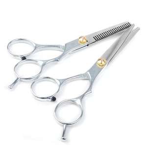 Hair Scissors 6" Professional Hair Scissors & Thinning Shears Set £7.99 delivered @ eBay / british_beauties