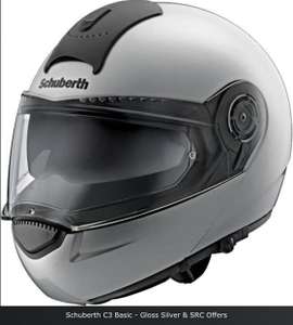 Schuberth C3 Basic Helmet in silver @ Helmetcity for £199