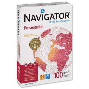 Navigator Presentation Paper A4 100gsm (500 Sheets) £5.82 delivered @ Euroffice