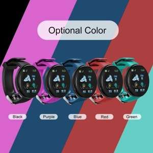 Smart watch (pedometer, heart rate, app notifications), choice of colours £8.93 delivered at Tomtop