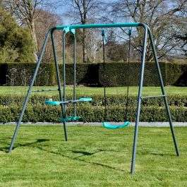 Rebo Children’s Metal Garden Swing Set – Single Swing + Glider £99.95 delivered @ Outdoor Toys