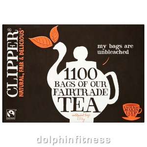 1100 Clipper tea bags - £23.44 Delivered @ Dolphin Fitness