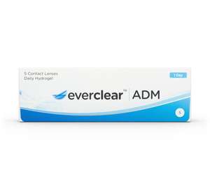 Everclear ADM Contact Lenses (Trial Pack) 5 Lenses - £1.59 / 10 Lenses - £3.18 Delivered (Using Code / New Customers) @ Vision Direct