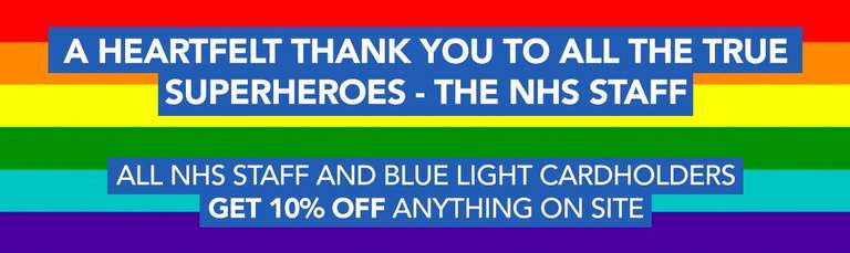 Zoom NHS/blue light discount 10% entire site.