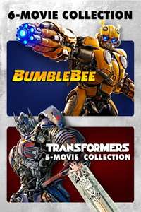 TRANSFORMERS 1-5 & bumblebee 6 movie collection £19.99 at itunes