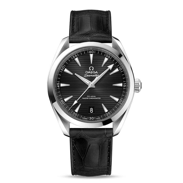 OMEGA Seamaster Aqua Terra Black Leather 41mm Automatic Men's Watch £3,200 at Hugh Rice
