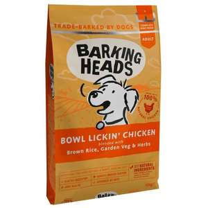 Barking heads dog food 12kg are all 40% off starting at £34.79 and going up to £45.59 (Ellesmere Port)