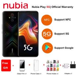 New ZTE Nubia Play 5G Mobile Phone 6.65" 6GB RAM 128GB ROM Snapdragon 765G 144Hz 5100mAh 30W - £315.05 @ AliExpress SuperGLX Store